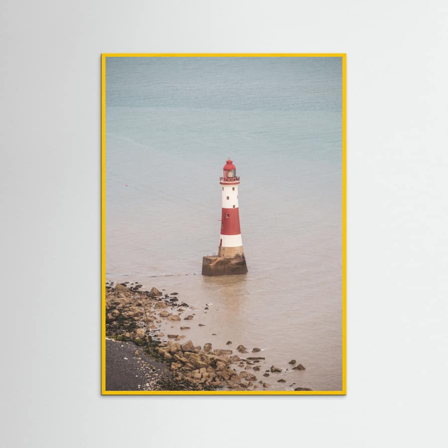 Beachy head lighthouse in England - summer nostalgic travel photography Poster – plakat og kunsttryk