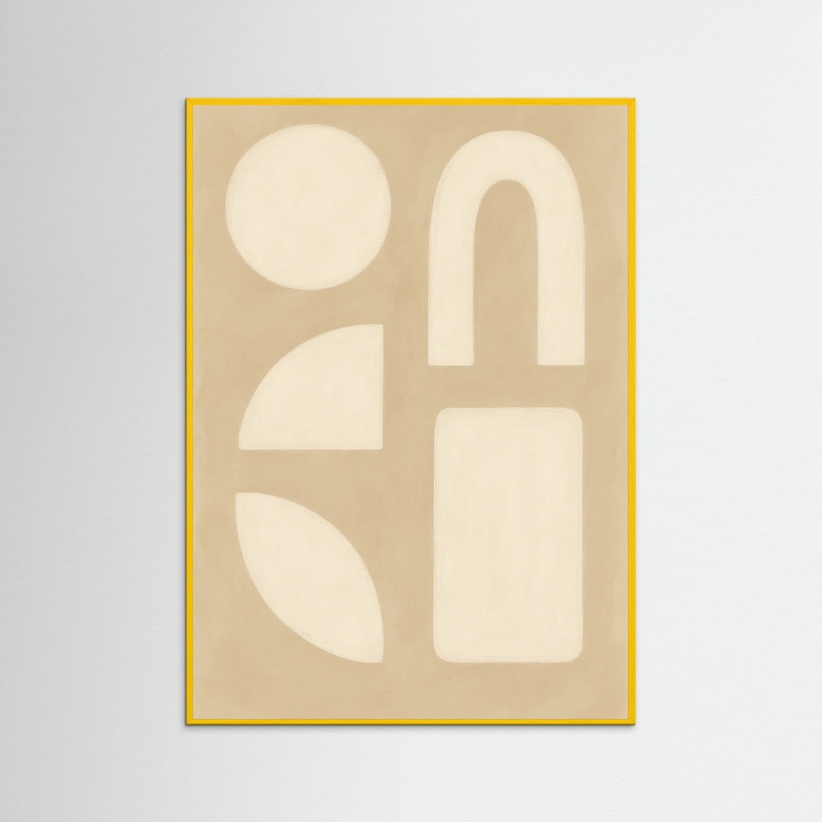 Yellow Wood Beige Swirls