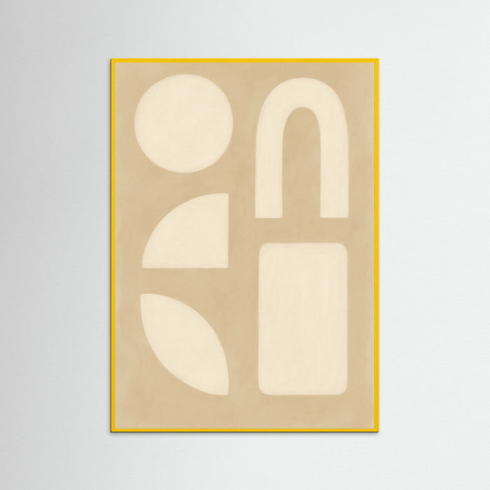 Yellow Wood Beige Swirls