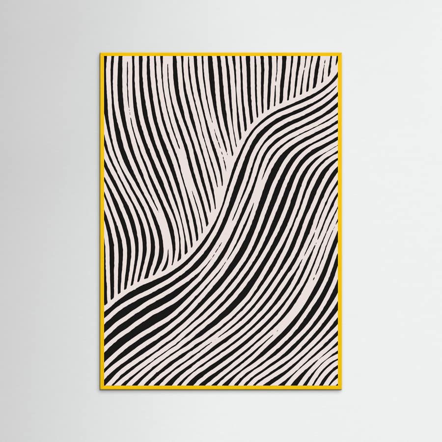 Beige Wave Pattern Poster – poster and art print