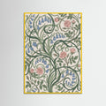 Yellow Wood Berry Vine Pattern