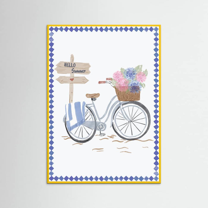 Bicycle at beach Poster – poster och konsttryck