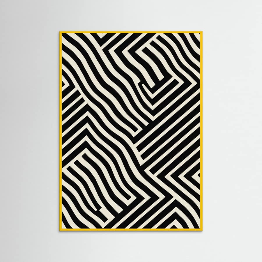 Black And White Poster – plakat og kunsttryk