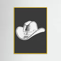 Black Cowboy Hat Poster – plakat og kunsttryk