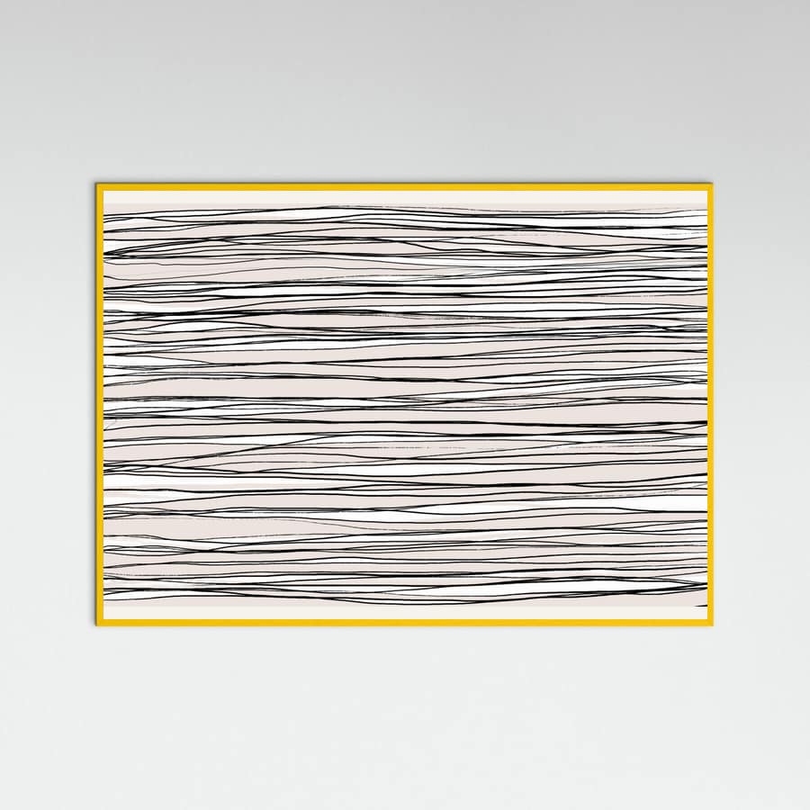Black on Beige Lines Poster – poster and art print