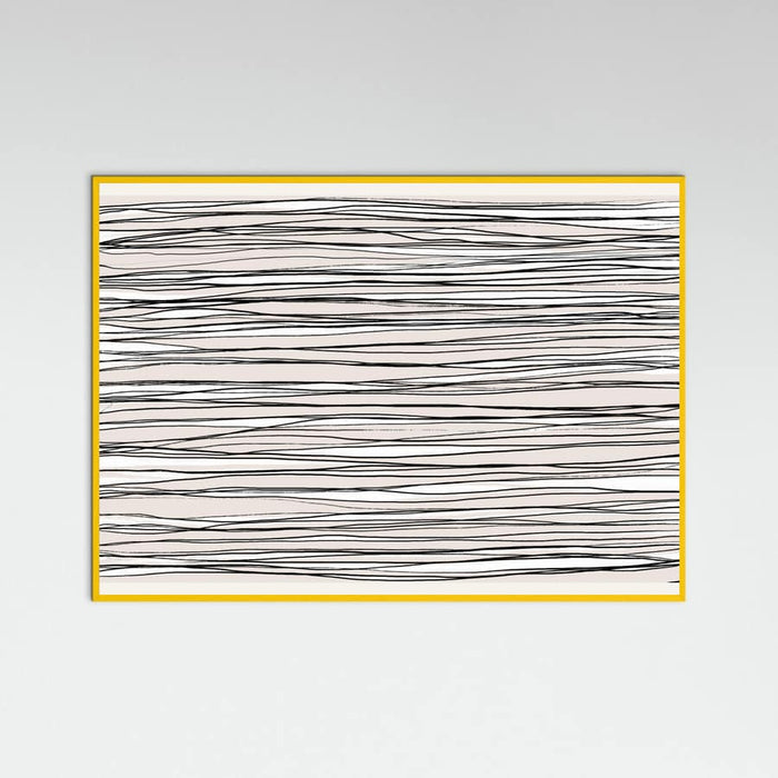 Black on Beige Lines Poster – poster and art print