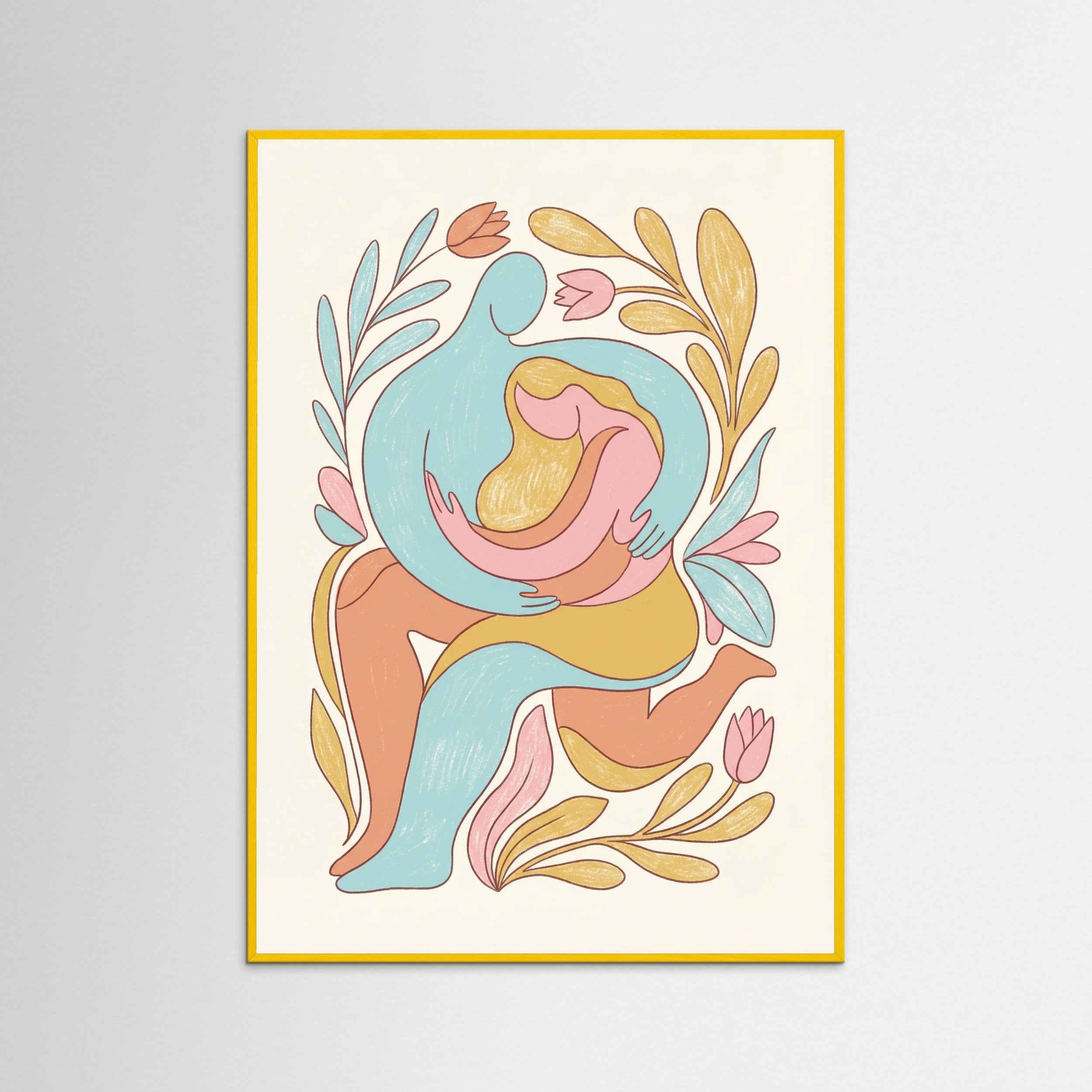Yellow Wood Bloom Faces