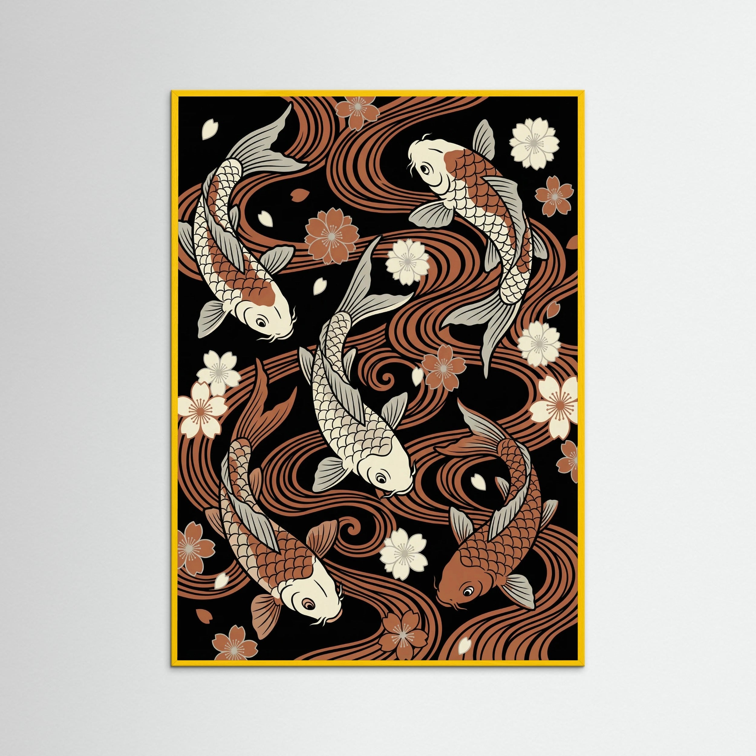 Yellow Wood Blossom Stripe Symphony