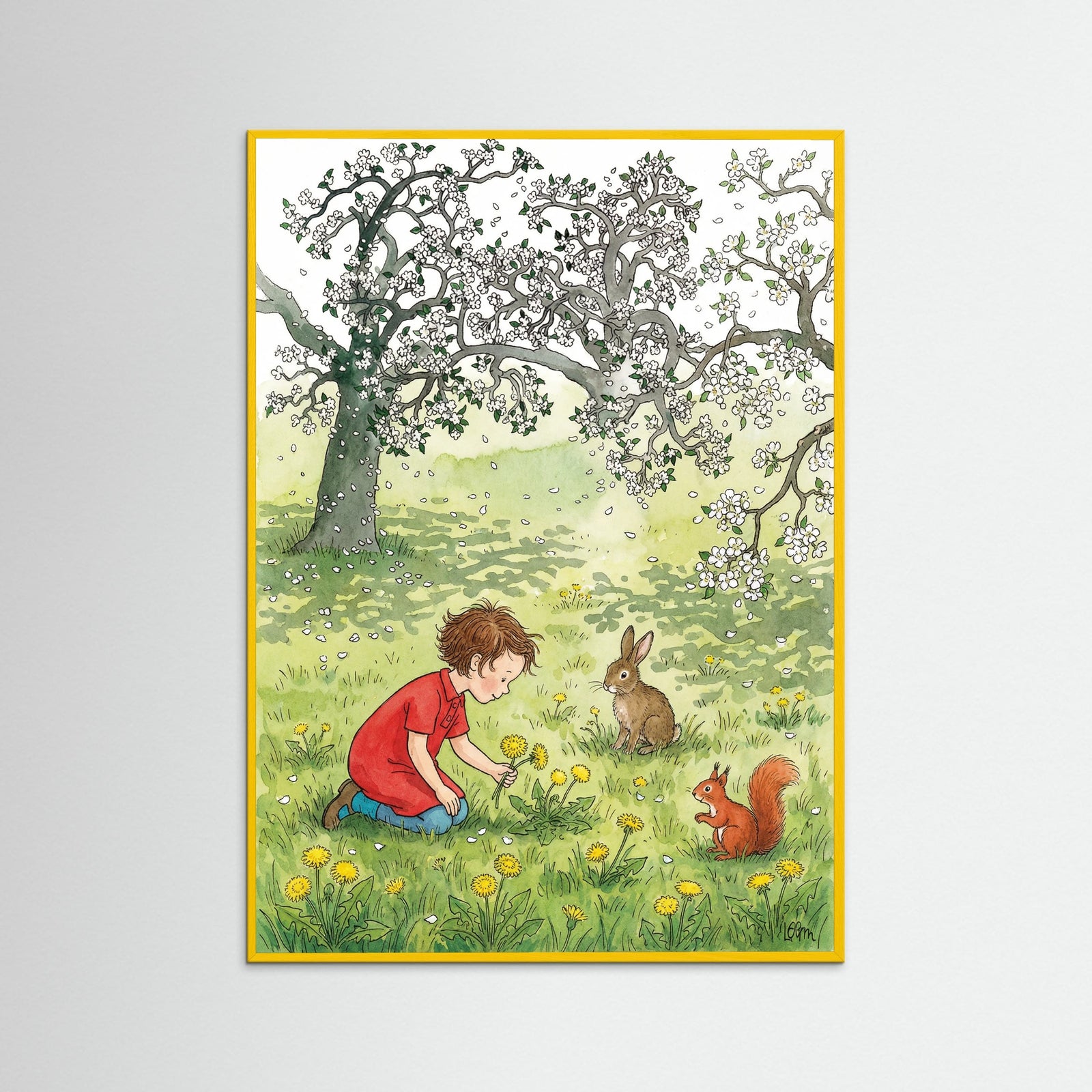 Yellow Wood Blossom Swing