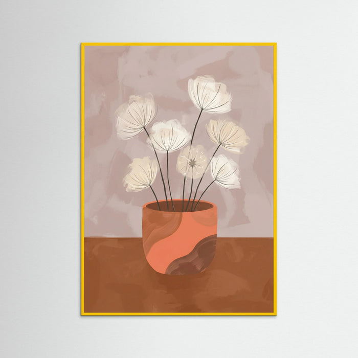Yellow Wood Blossom Vase
