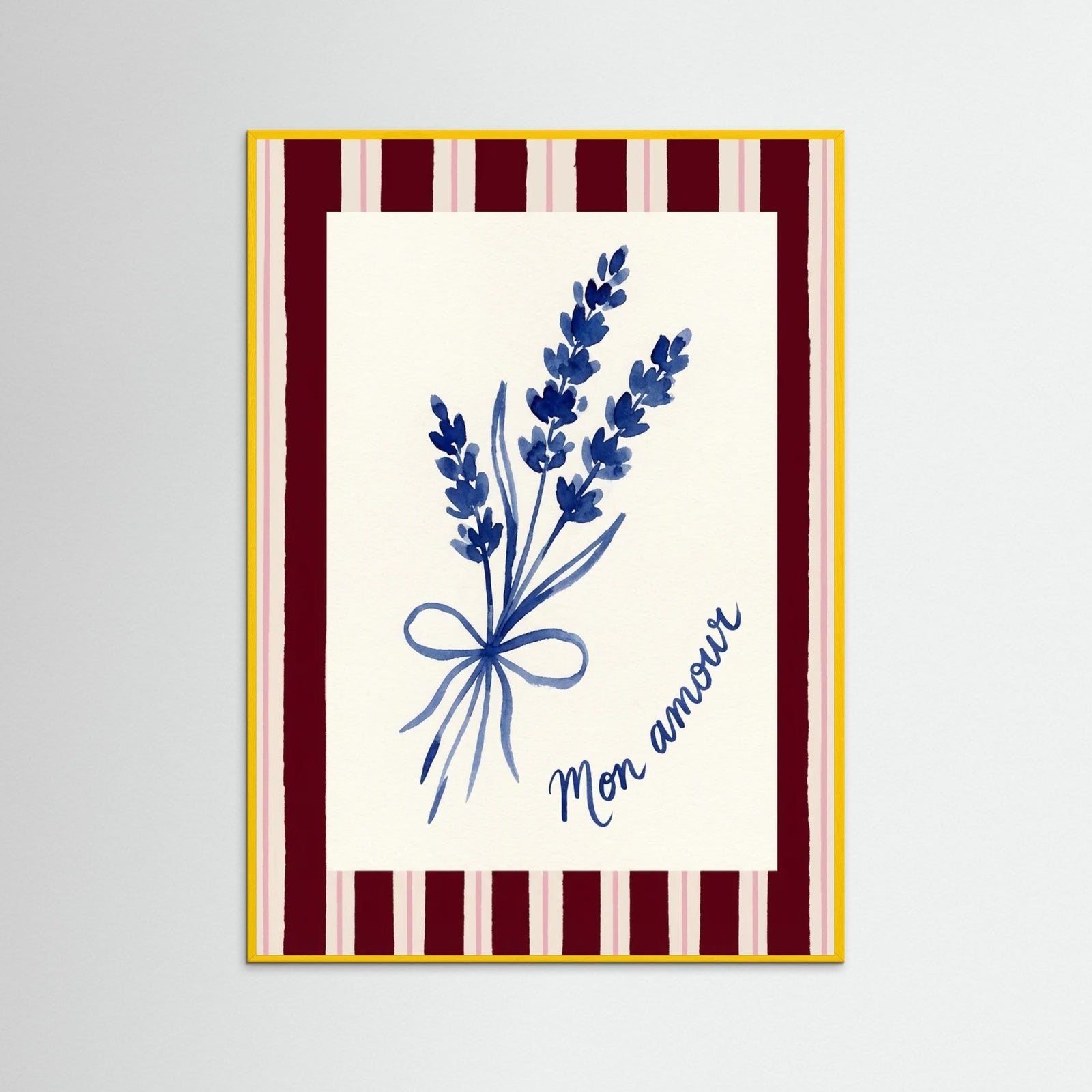 Yellow Wood Blue Adoration