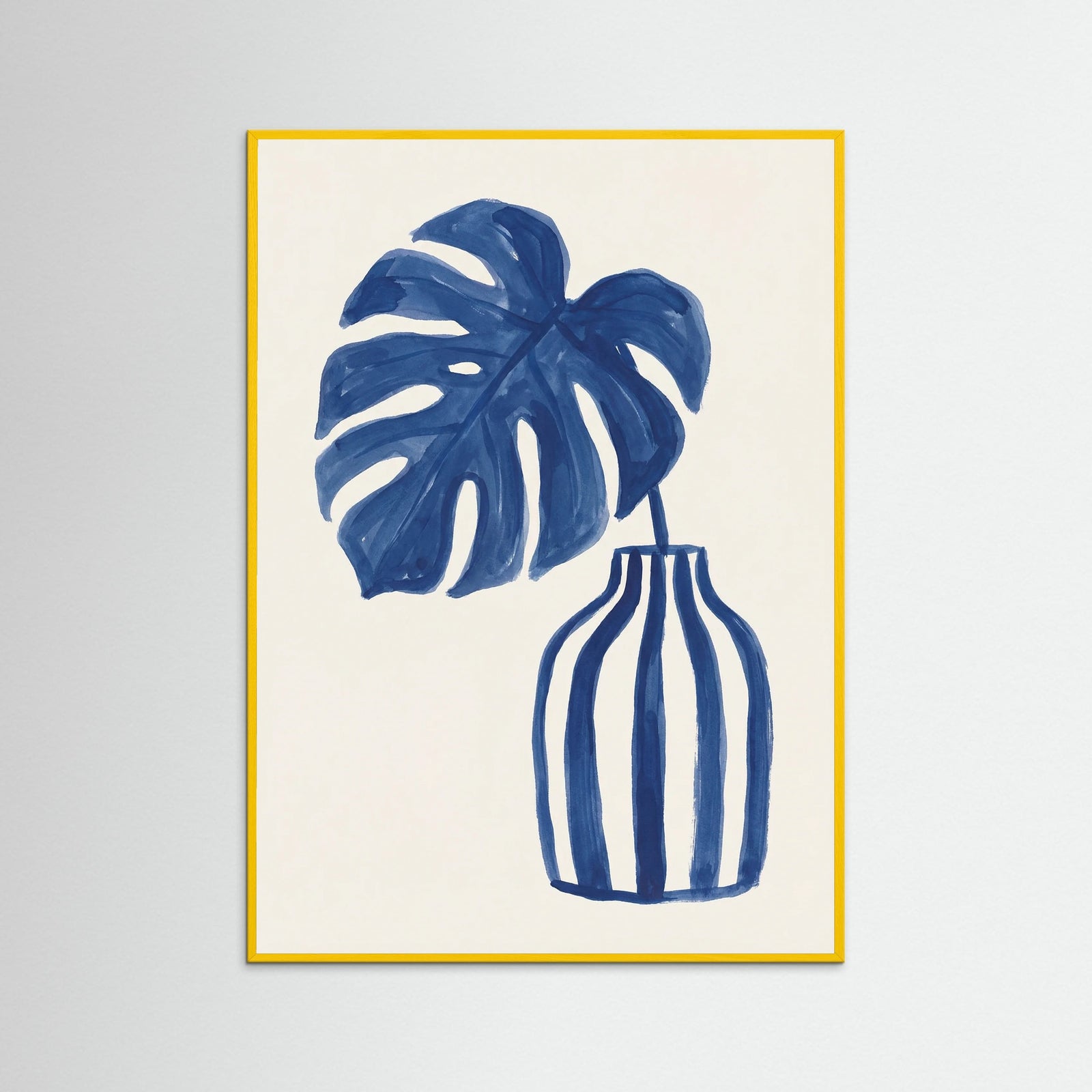 Yellow Wood Blue Blooms