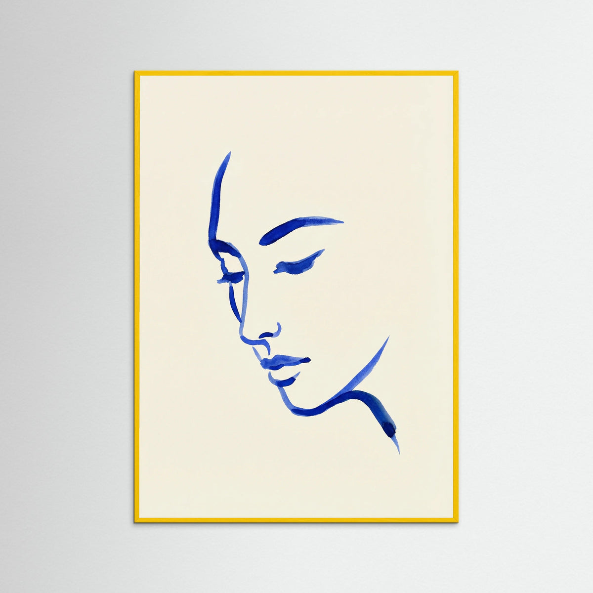 Yellow Wood Blue Contemplation