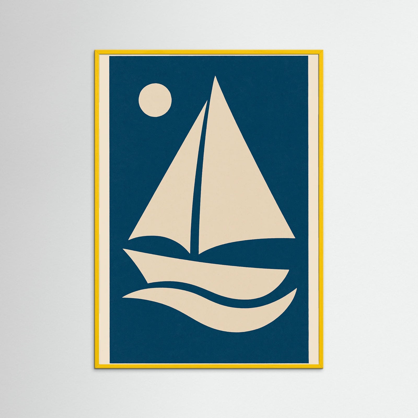 Yellow Wood Blue Contour Dream