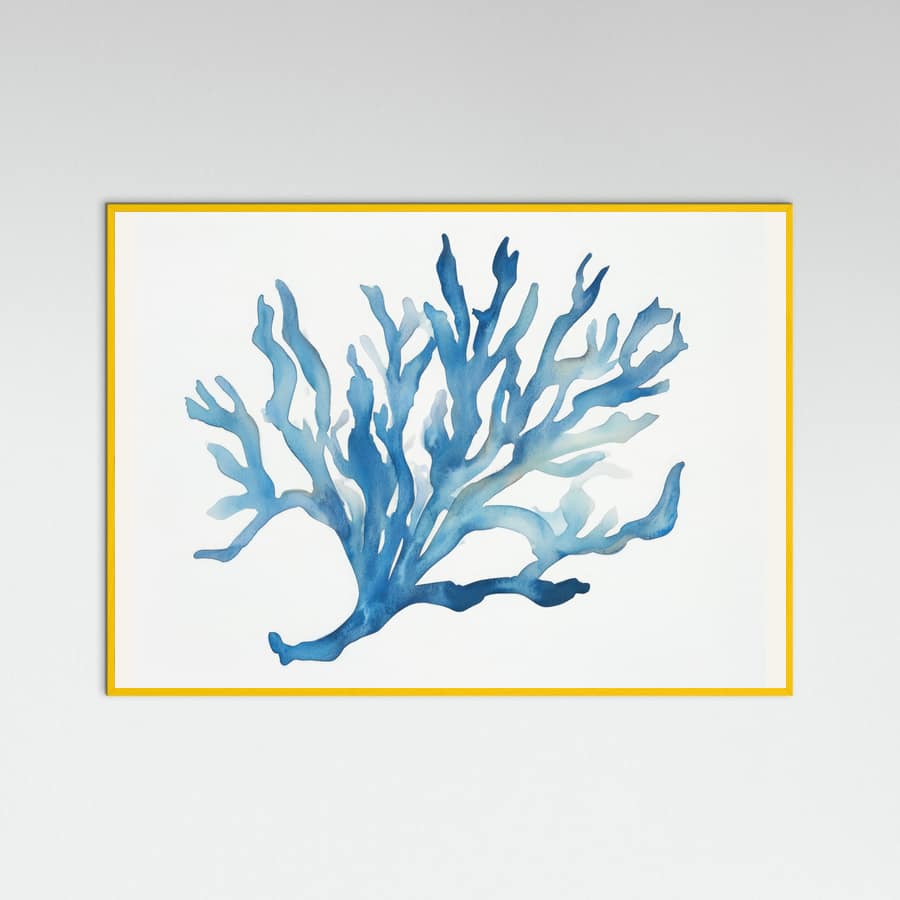 Blue Coral Poster – plakat og kunsttryk