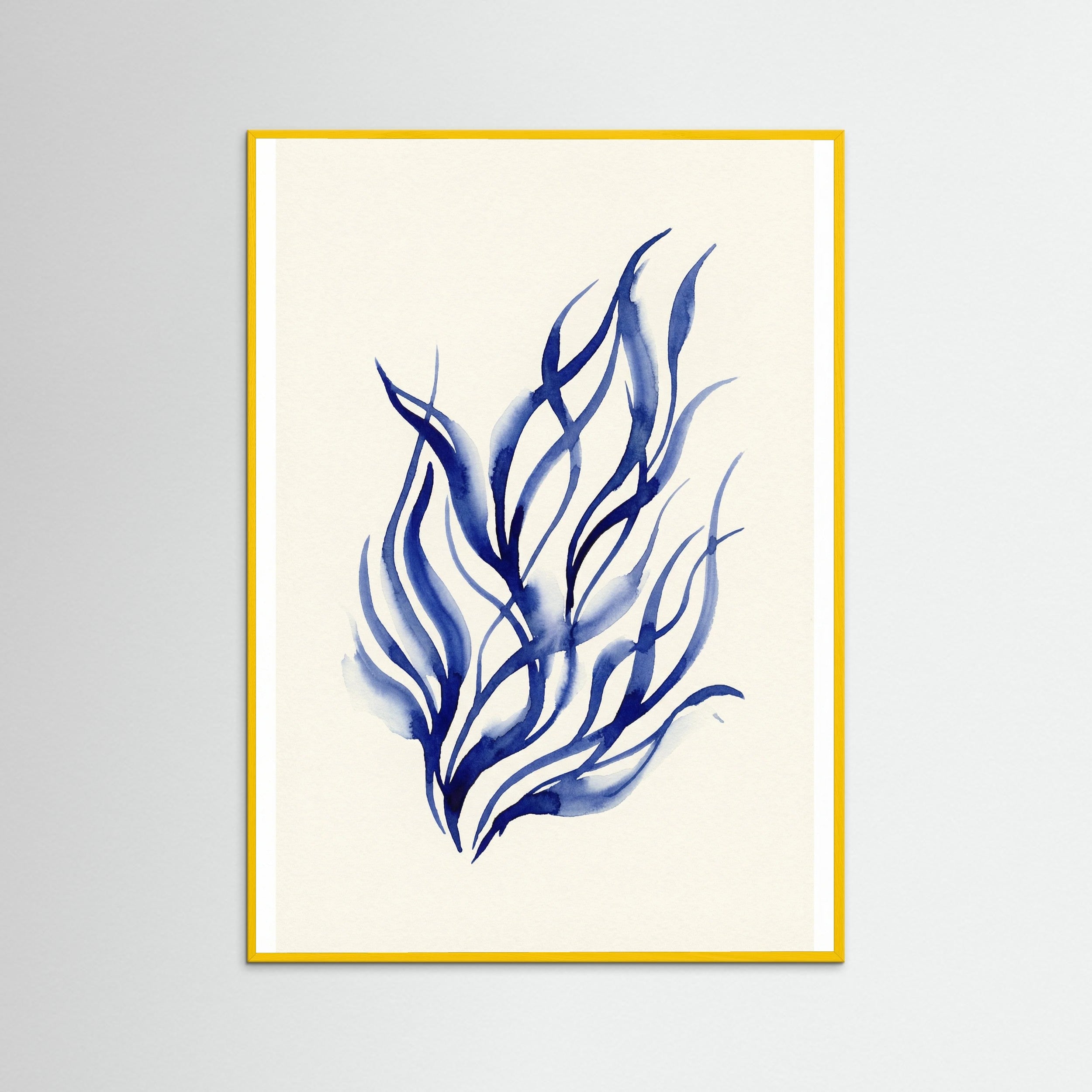 Yellow Wood Blue Embrace Blue