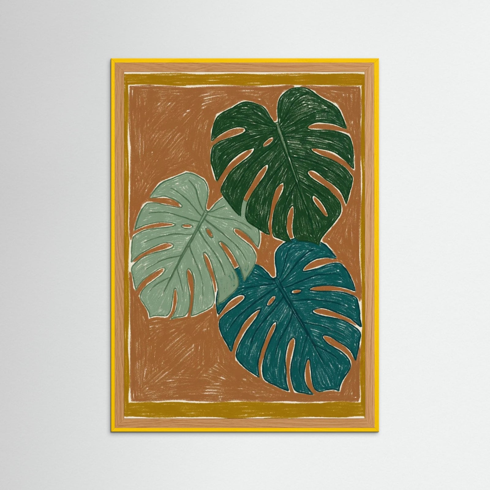 Yellow Wood Blue Garden Block