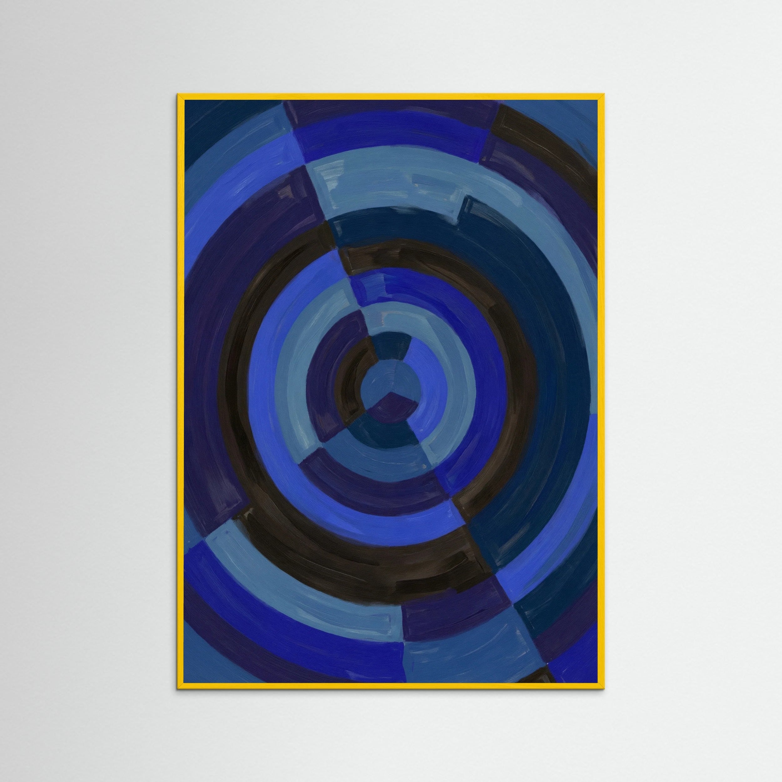 Yellow Wood Blue Harmonic Geometry