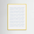 Plakat Blue Howdy – plakat i druk artystyczny