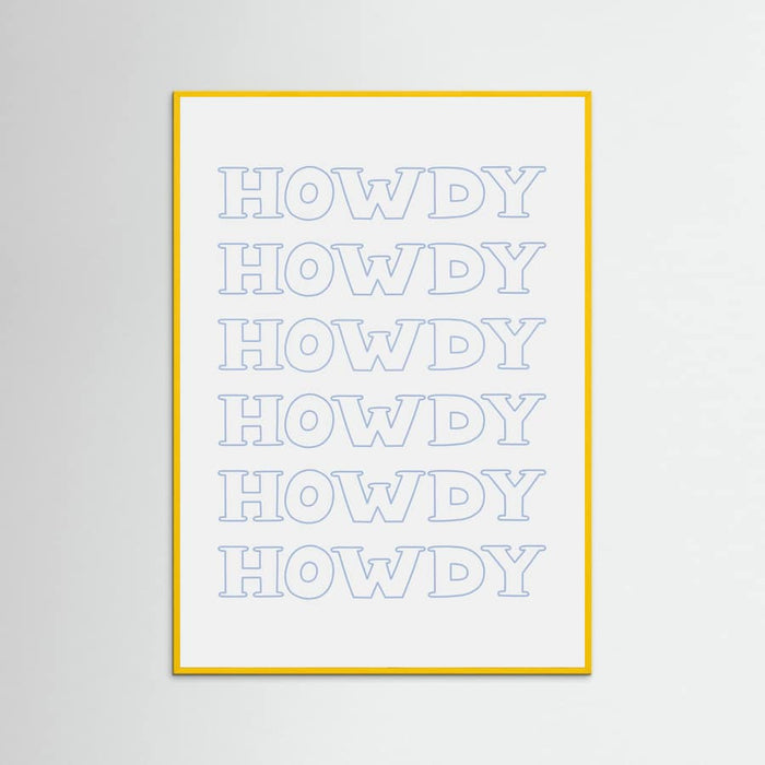 Plakat Blue Howdy – plakat i druk artystyczny