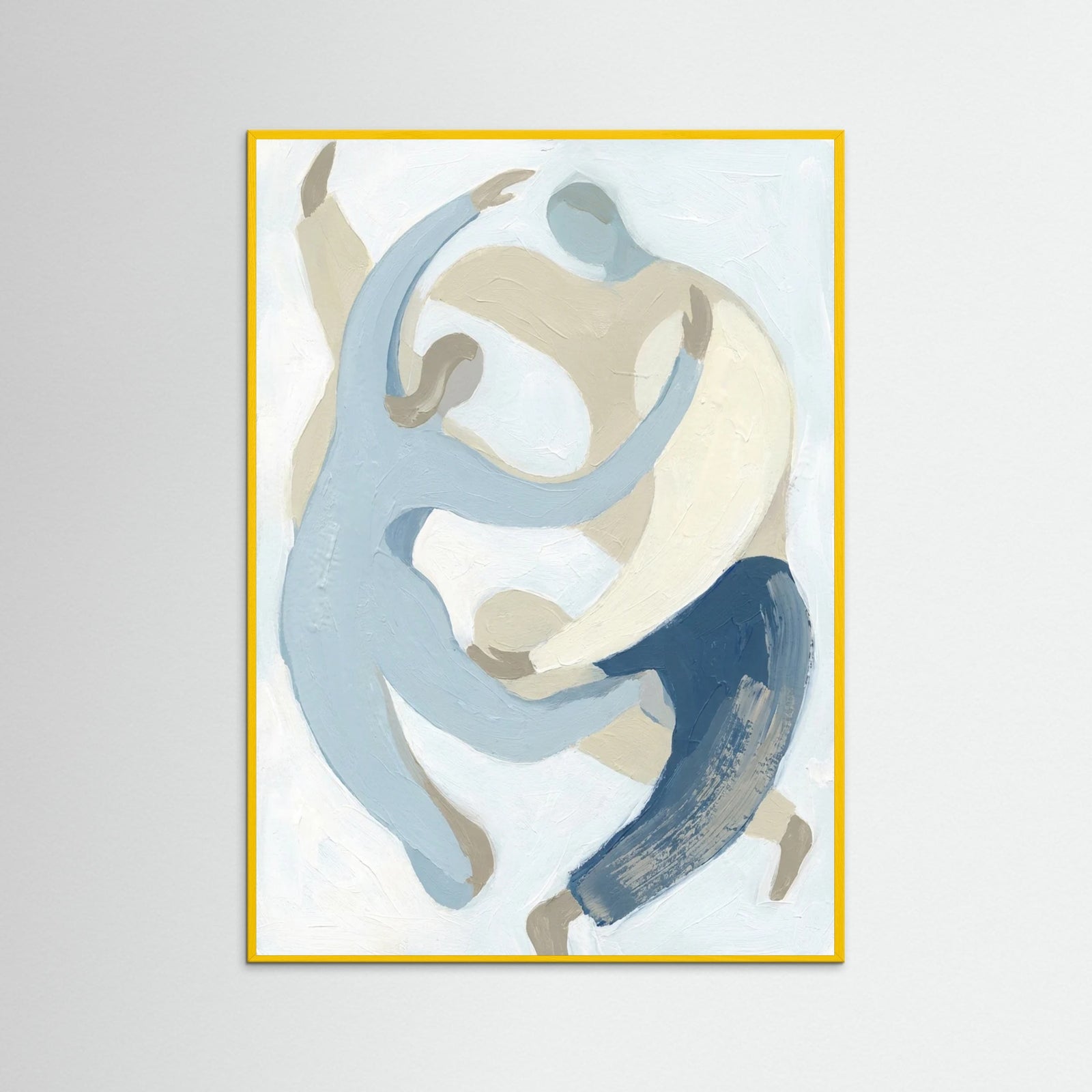 Yellow Wood Blue Intertwine