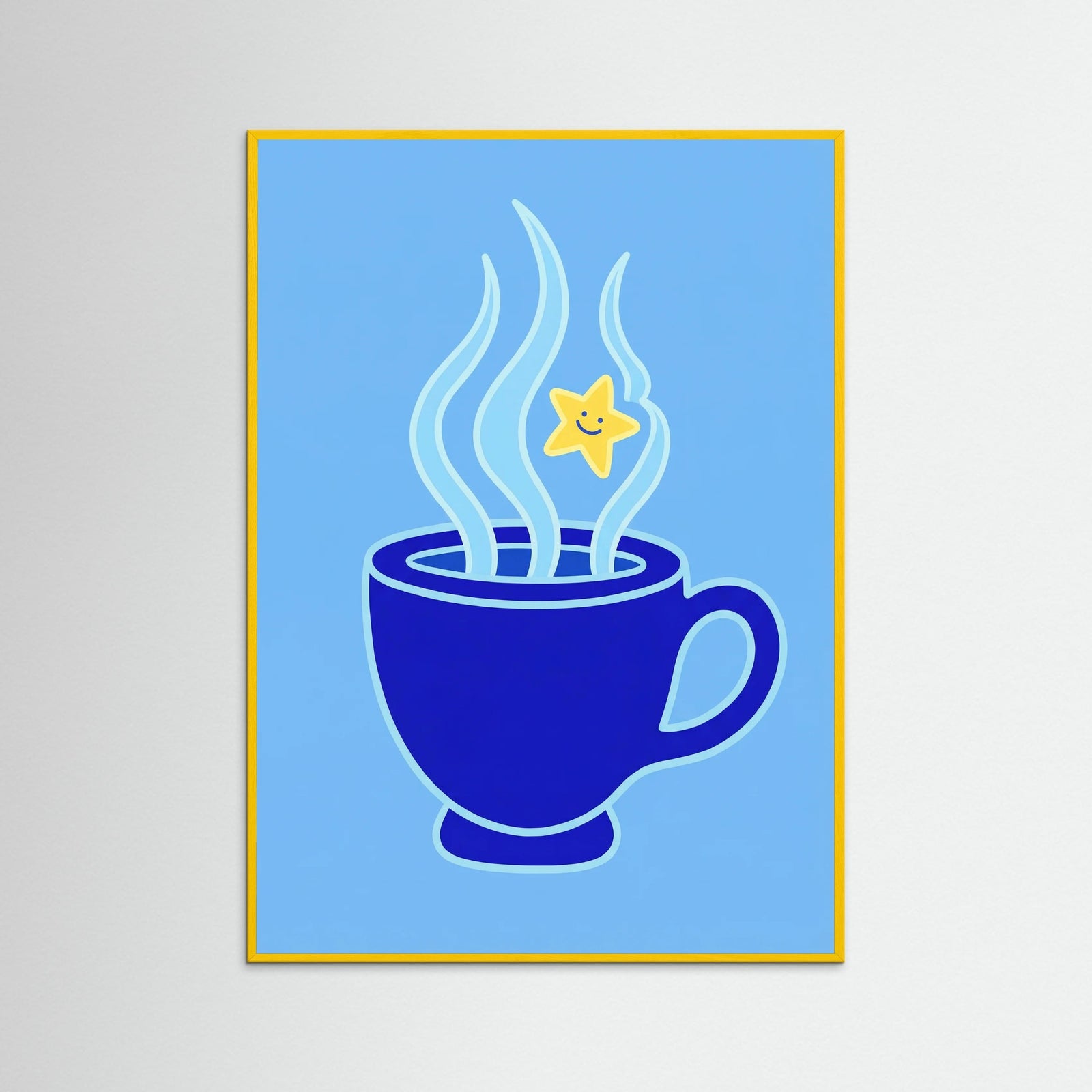 Yellow Wood Blue Optimism