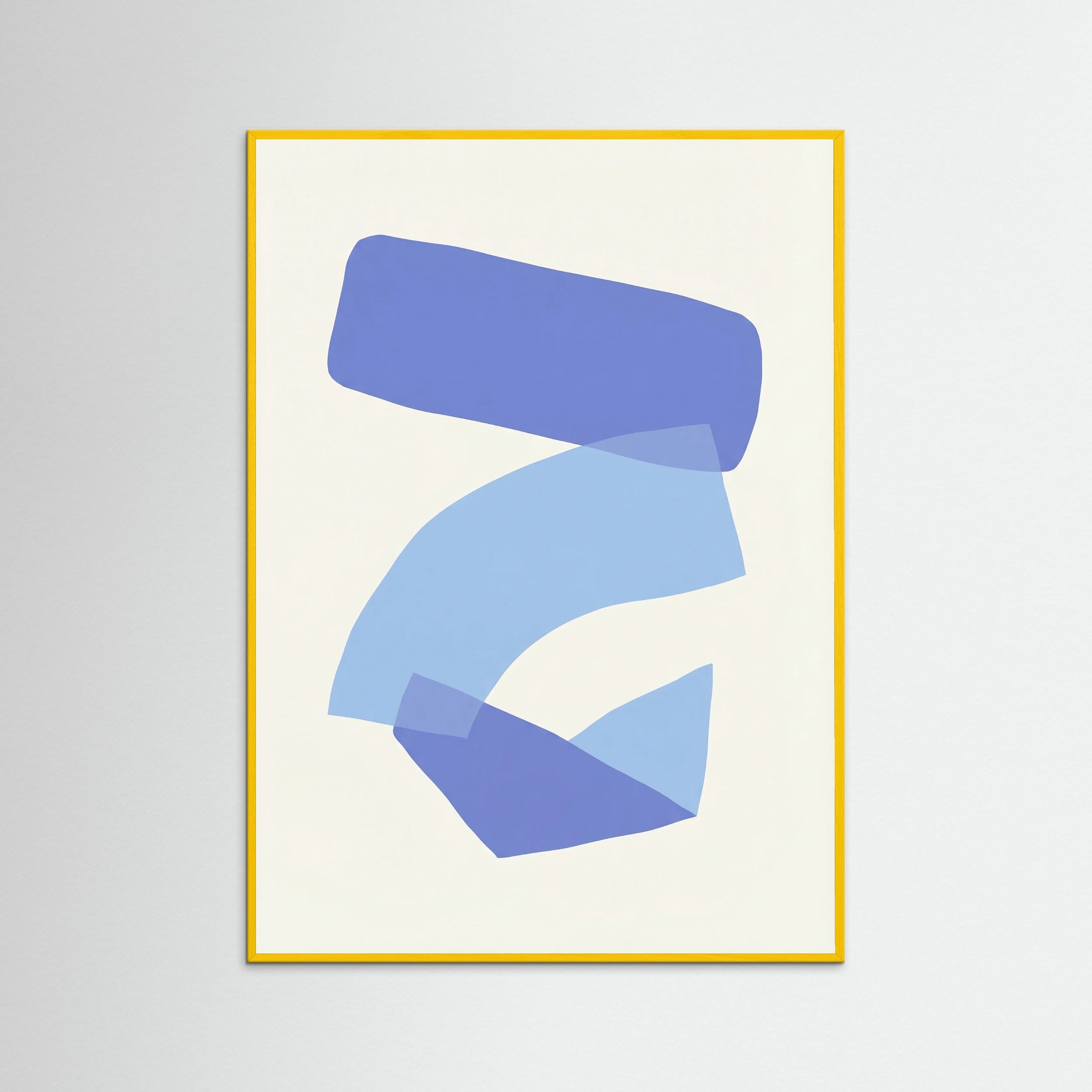 Yellow Wood Blue Overlap