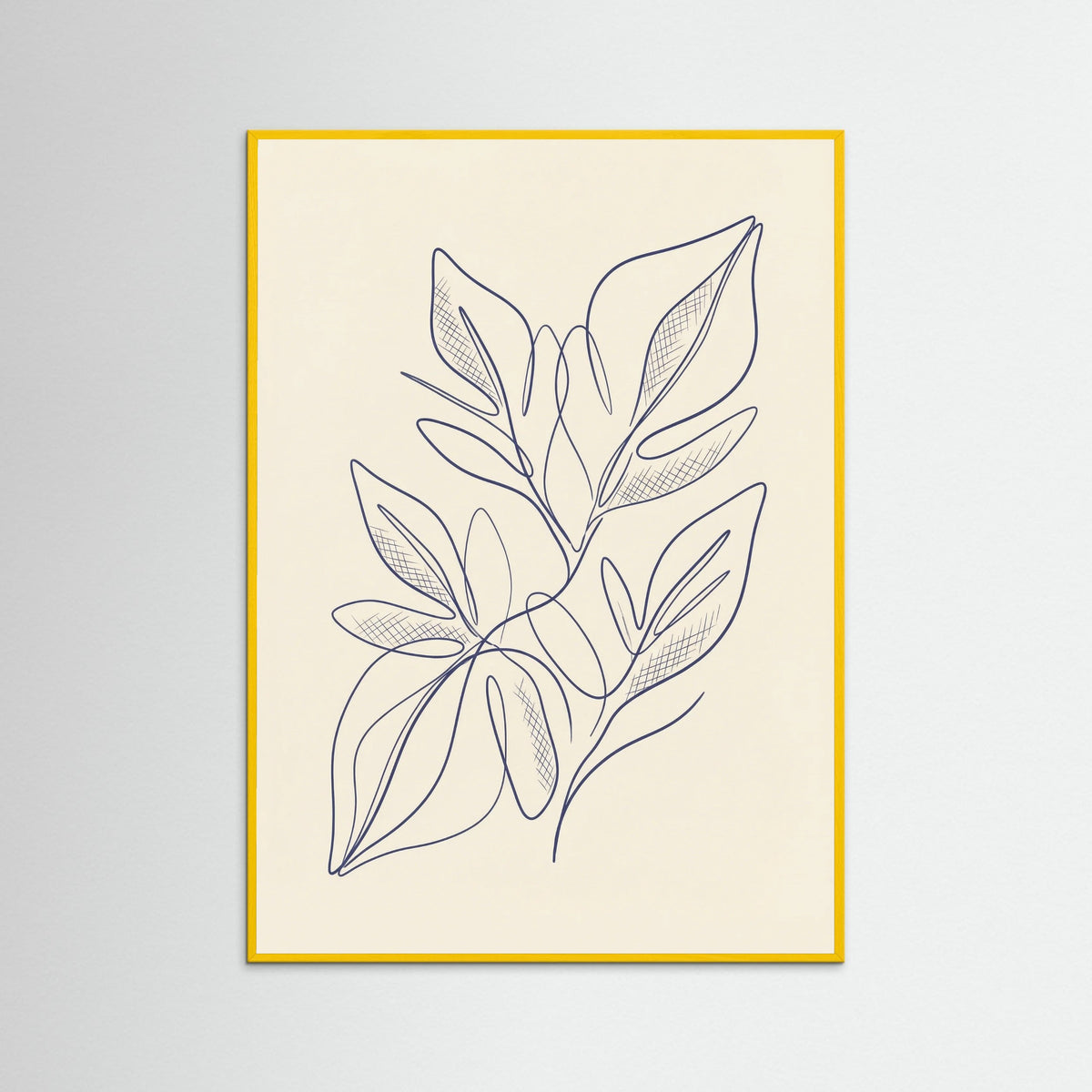 Yellow Wood Blue Still Contemplation