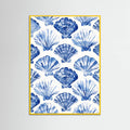 Blueshellpattern Poster – Poster und Kunstdruck