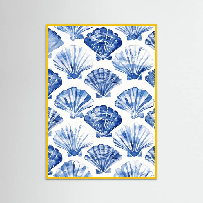 Blueshellpattern Poster – Poster und Kunstdruck