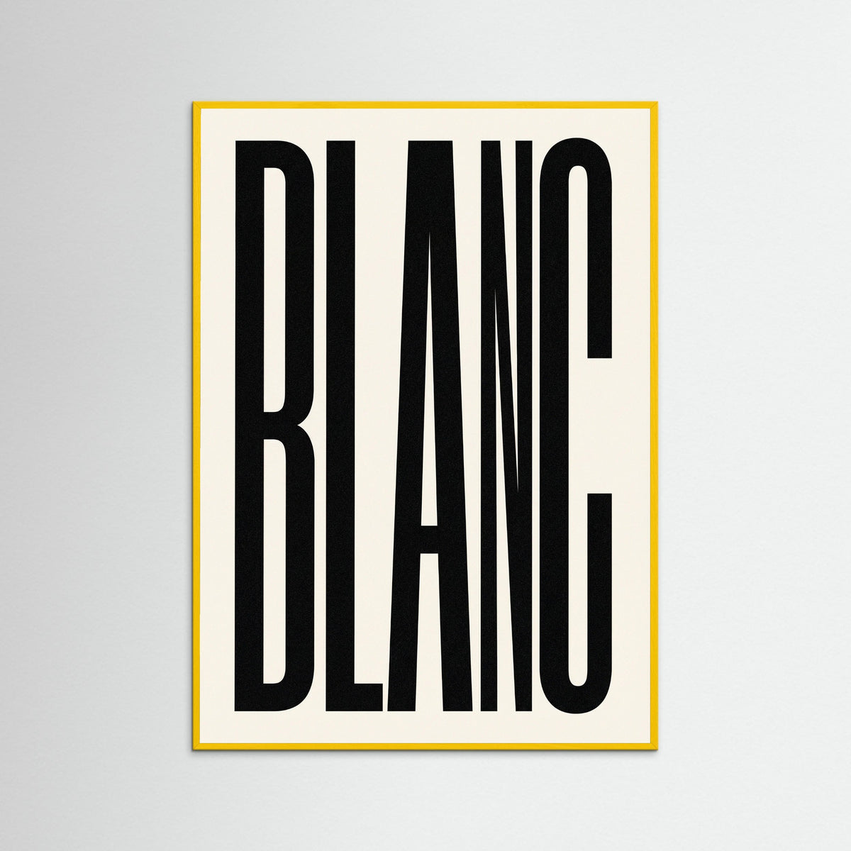 Yellow Wood Bold Noir Statement