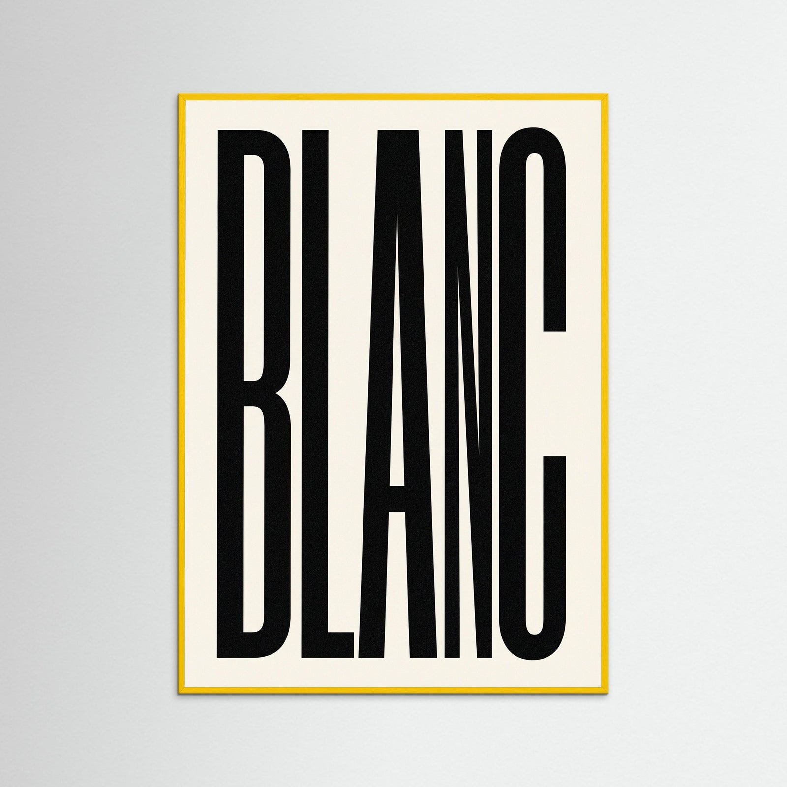 Yellow Wood Bold Noir Statement