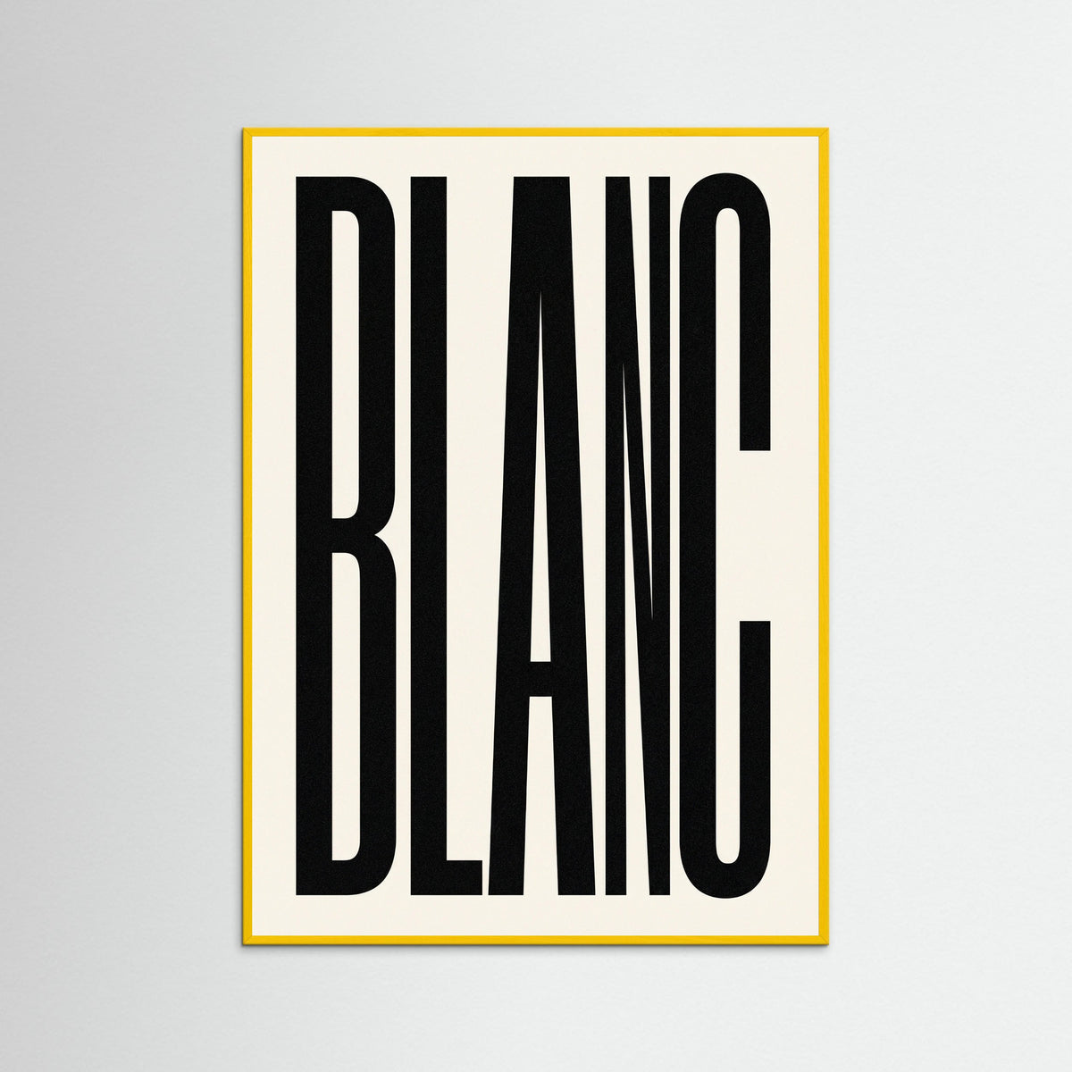 Yellow Wood Bold Noir Statement