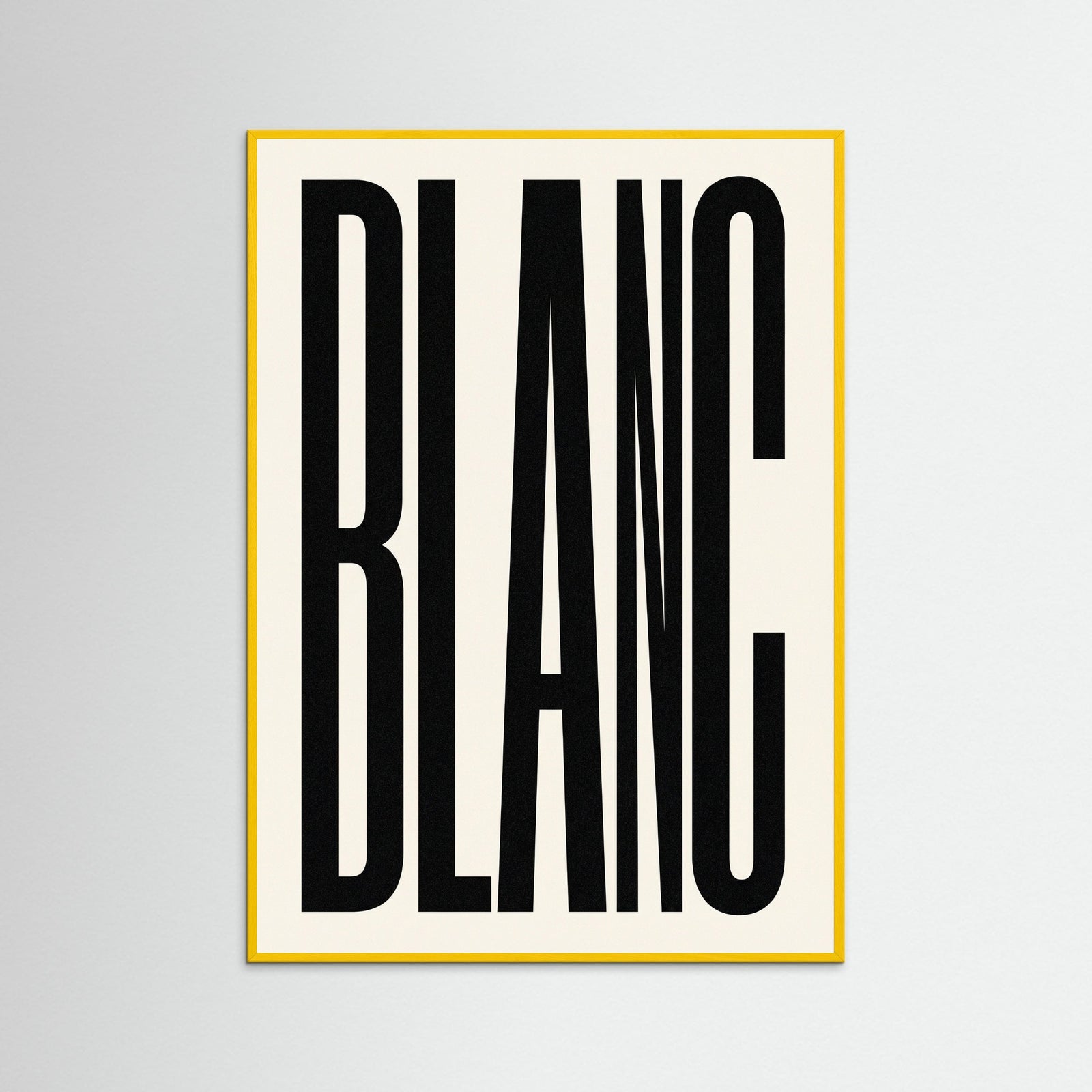 Yellow Wood Bold Noir Statement