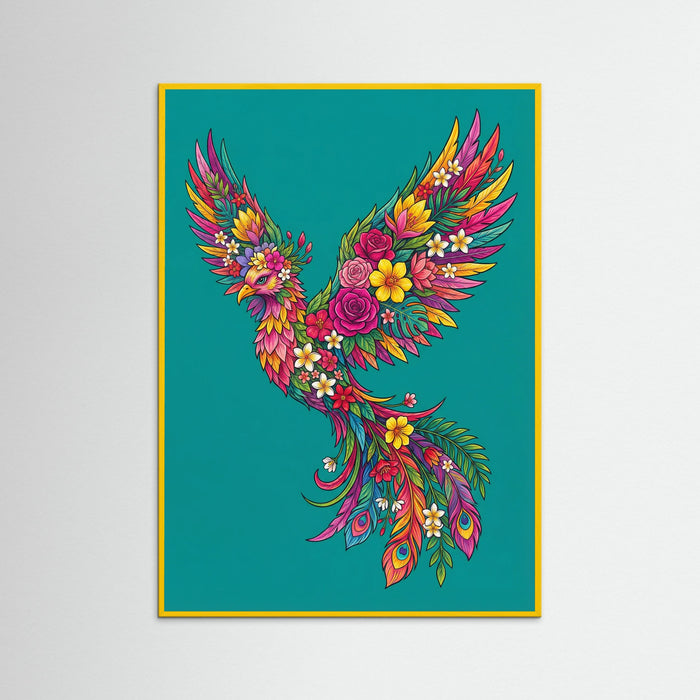 Yellow Wood Botanical Bloom Portrait