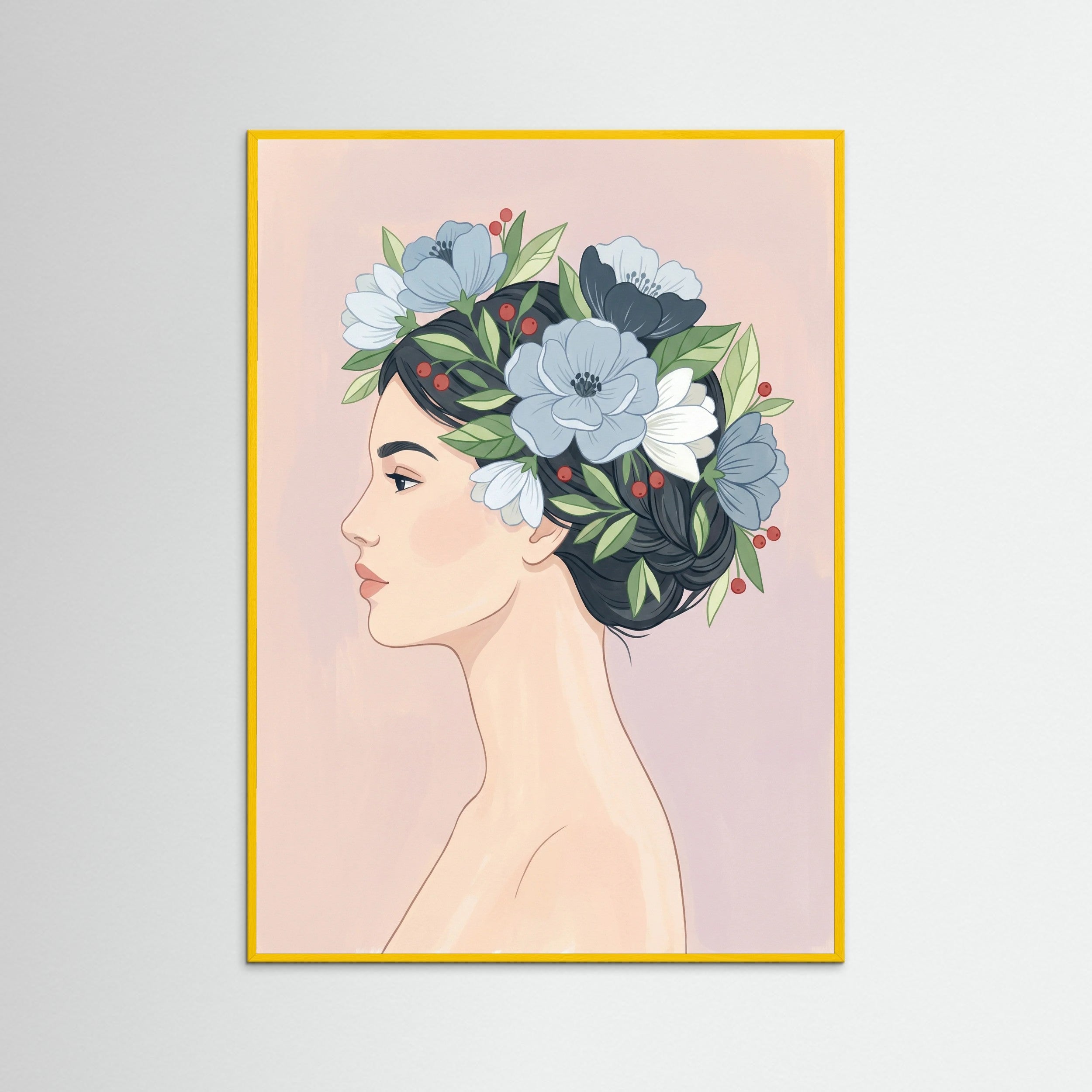 Yellow Wood Botanical Figure