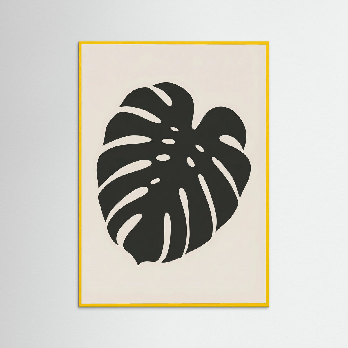 Yellow Wood Botanical Silhouette