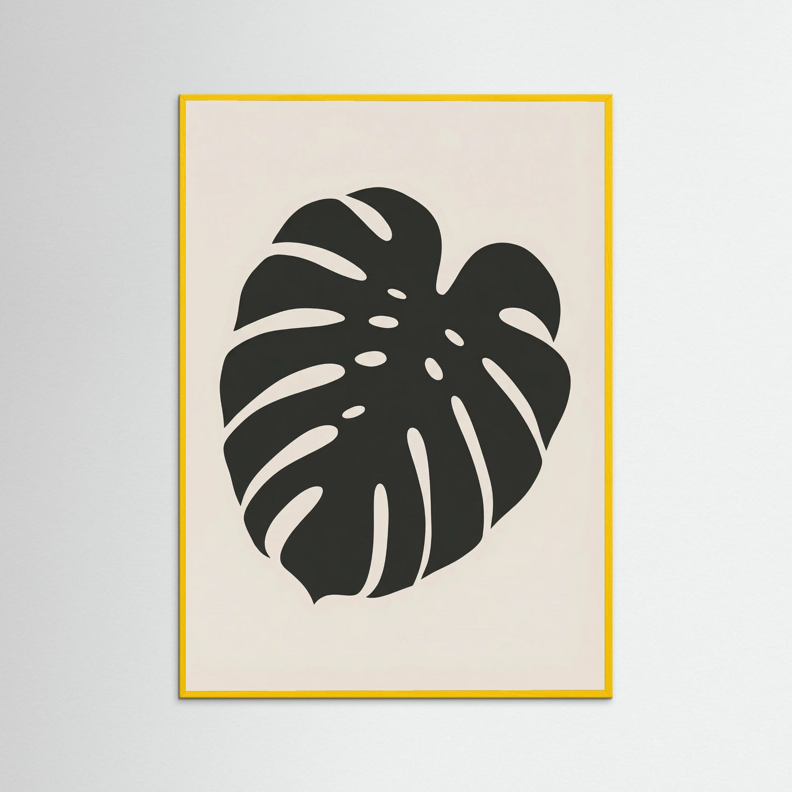 Yellow Wood Botanical Silhouette