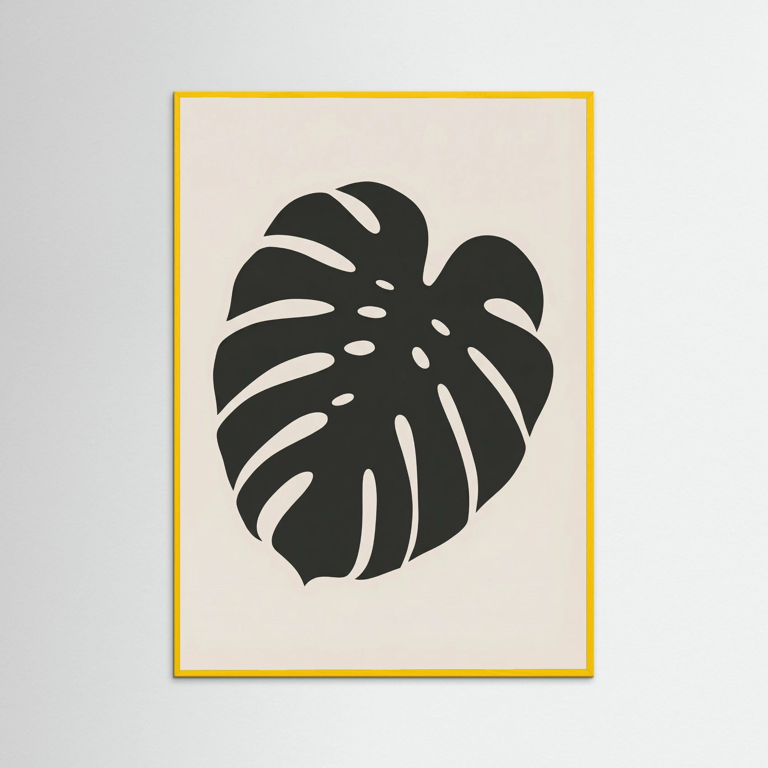 Yellow Wood Botanical Silhouette