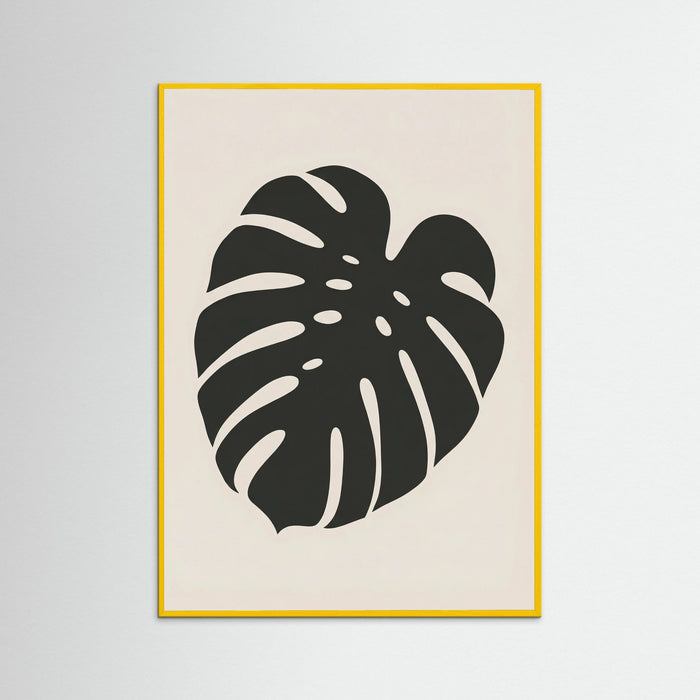 Yellow Wood Botanical Silhouette