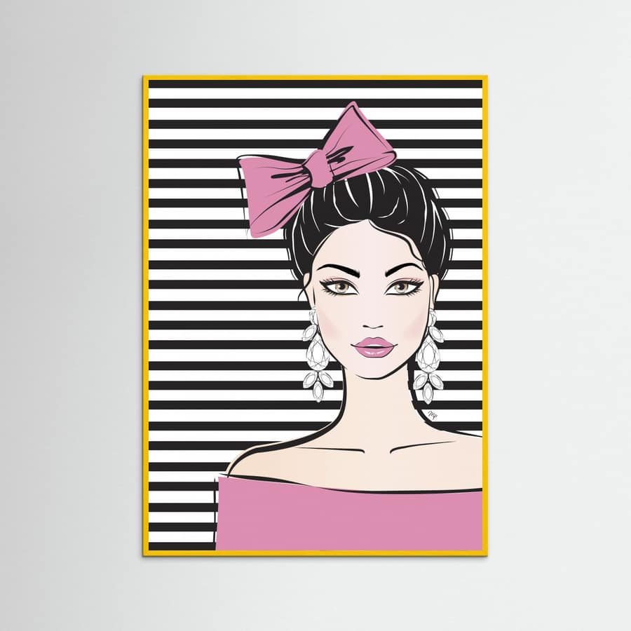 Bow Girl Poster – Poster und Kunstdruck