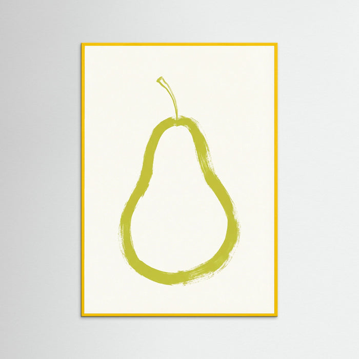 Brushstroke Apple Slice – poster and art print