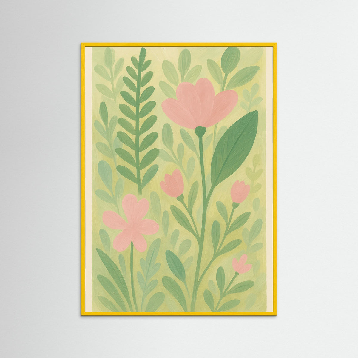 Yellow Wood Brushstroke Bliss