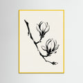 Yellow Wood Brushstroke Blooms