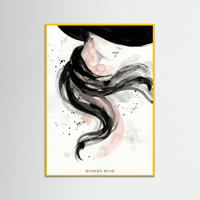 Yellow Wood Brushstroke Chic