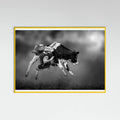 Yellow Wood Bucking Calf Ride Poster