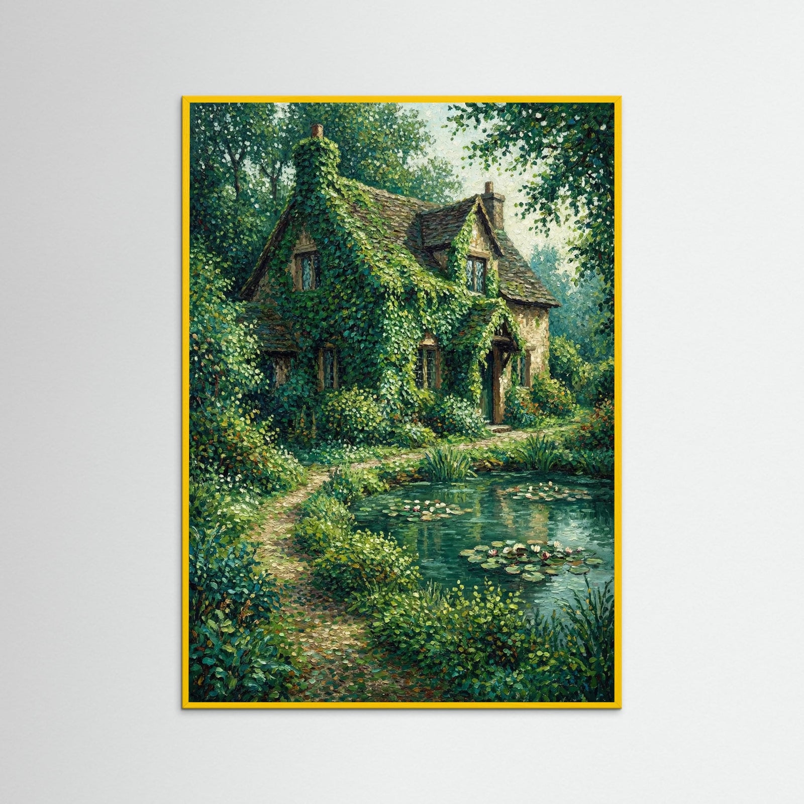 Yellow Wood Castle by Lake