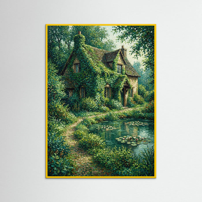 Yellow Wood Castle by Lake