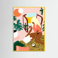 Yellow Wood Chic Reading Corner Poster