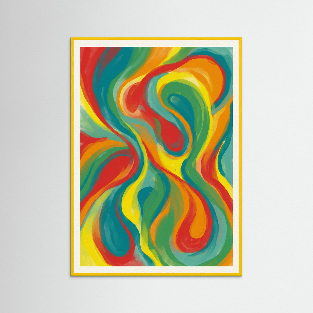 Yellow Wood Chromatic Circles Study